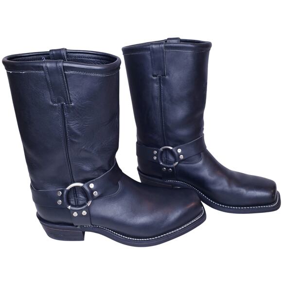 CHIPPEWA Harness Motorcycle Biker Boots 12" Black 27868 Men's Size 13EE in EUC - Picture 6 of 15